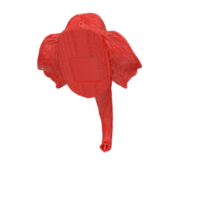 Mammoth head isolated on transparent png