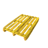 Wooden pallet isolated on transparent png