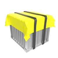 Container isolated on transparent png