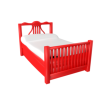 Bed isolated on transparent background png