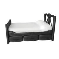 Bed isolated on transparent background png