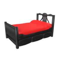 Bed isolated on transparent background png