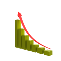 business chart with arrow png