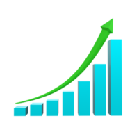 gráfico de negócios com seta png