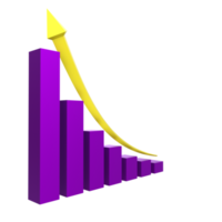 tableau d'affaires avec flèche png