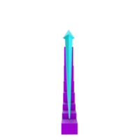 gráfico de negócios com seta png