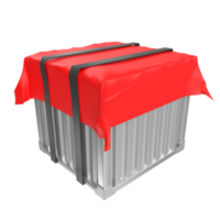 Container isolated on transparent png