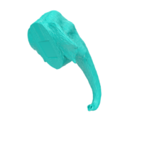 Mammoth head isolated on transparent png