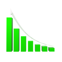 business chart with arrow png