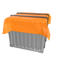 Container isolated on transparent png