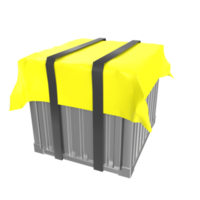 Container isolated on transparent png