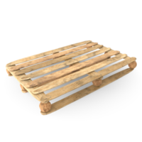 Wooden pallet isolated on transparent png