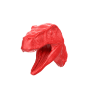 Raptor head isolated on transparent background png