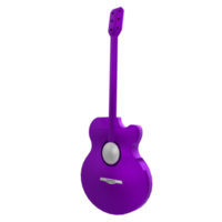 chitarra isolato su trasparente png