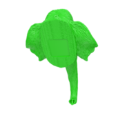 mamut cabeza aislado en transparente png