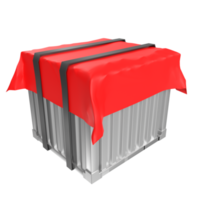 Container isolated on transparent png