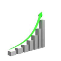 Geschäftsdiagramm mit Pfeil png