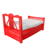 Bed isolated on transparent background png