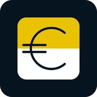diseño de icono de vector de signo de euro