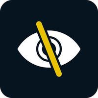 Eye Slash Vector Icon Design