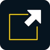 External Link Square Alt Vector Icon Design