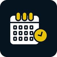 Calendar Times Vector Icon Design