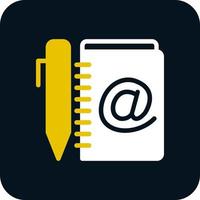 Address Book Vector Icon Design