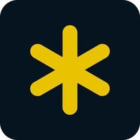 Asterisk Vector Icon Design