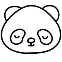 carino panda, panda illustrazione, animale, carino animale, animale illustrazione png