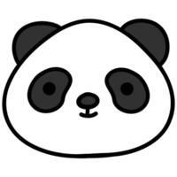 schattig panda, panda illustratie, dier, schattig dier, dier illustratie png