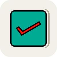 Check Square Vector Icon Design