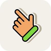 Hand Pointer Vector Icon Design