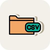 File Csv Vector Icon Design