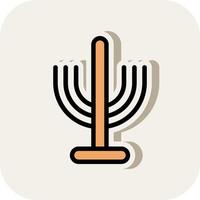 Menorah Vector Icon Design