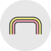 Rainbow Vector Icon Design