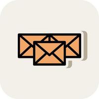 Mail Bulk Vector Icon Design