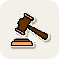 Gavel Vector Icon Design