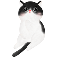 feliz aniversário gato, engraçado gato, gato ilustração, aguarela png