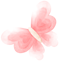 roze vlinder, waterverf vlinder, vlinder illustratie, schattig vlinder png