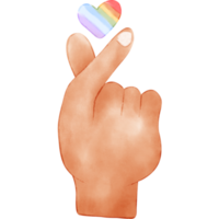 Happy pride month illustration, watercolor pride, pride decoration, rainbow png