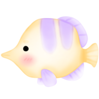 carino pesce, blu pesce, mare vita, pesce illustrazione png