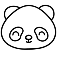 fofa panda, panda ilustração, animal, fofa animal, animal ilustração png