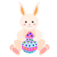 easter bunny with egg png
