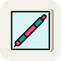 Pen Square Vector Icon Design