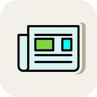 Newspaper Vector Icon Design