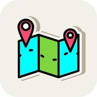 Map Marked Alt Vector Icon Design