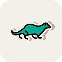 Otter Vector Icon Design