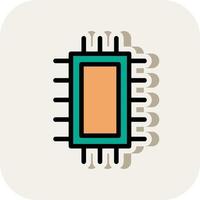 Microchip Vector Icon Design