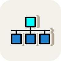 Network Wired Vector Icon Design