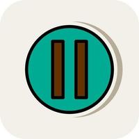 Pause Circle Vector Icon Design